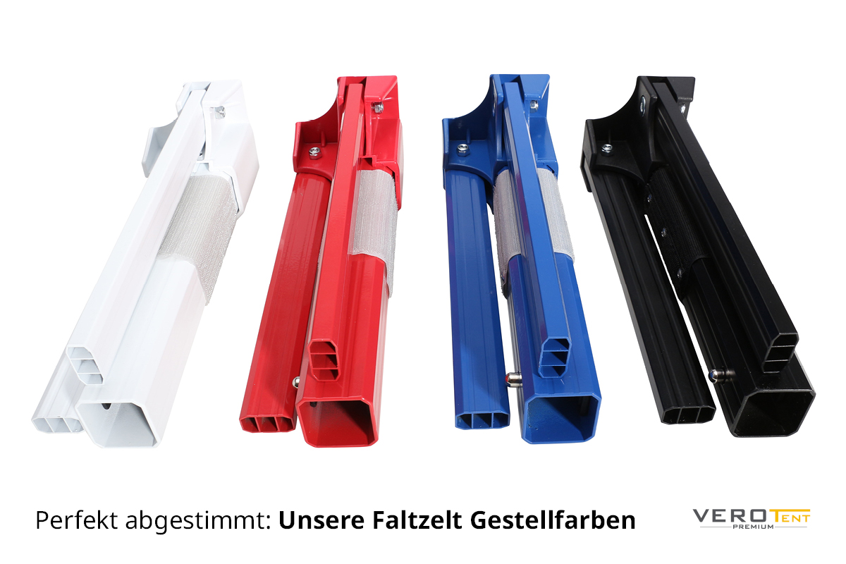 VeroTENT farbige Faltzeltgestelle