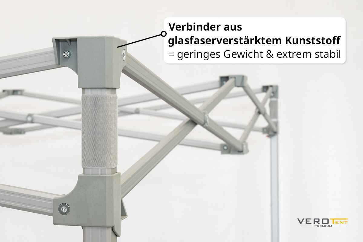 Profi Faltpavillon Alu Classic starke High Tech Verbinder